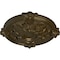 Ekena Millwork Hamilton Ceiling Medallion (Fits Canopies up to 3 3/4"), Hand-Painted Brass, 17 3/8"OD x 1 3/4"P CM17HABRS - alternate 4
